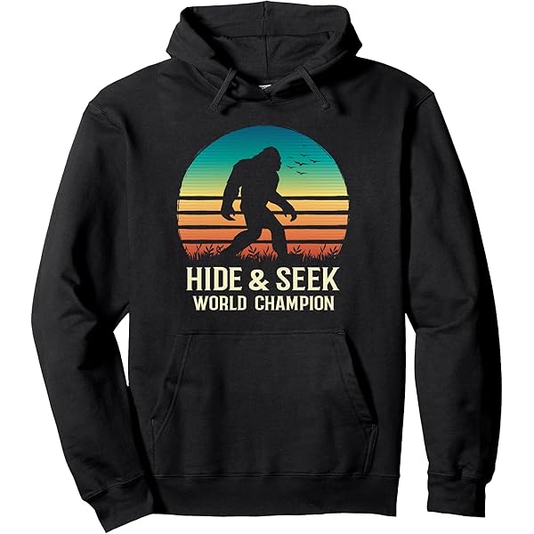 Amazon.com: Hide And Seek World Champion Bigfoot Sasquatch Hoodie